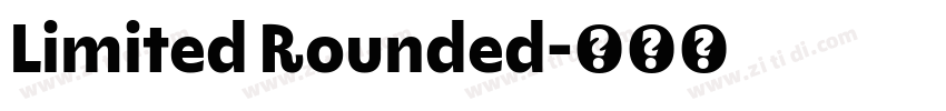 Limited Rounded字体转换